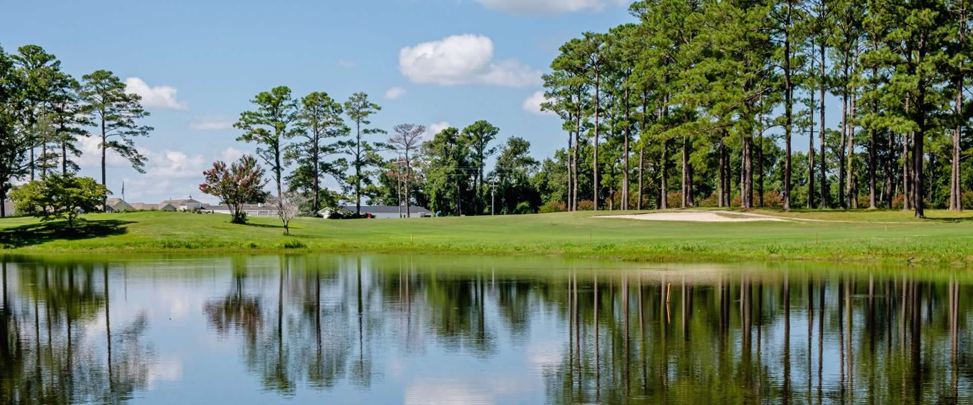 Image of golf ball on tee on grass.